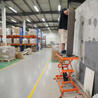 Plateforme de travail mobile électrique hydraulique pliable et portable de 1,4 m, capacité 250 kg, pour la décoration, 120*50 cm