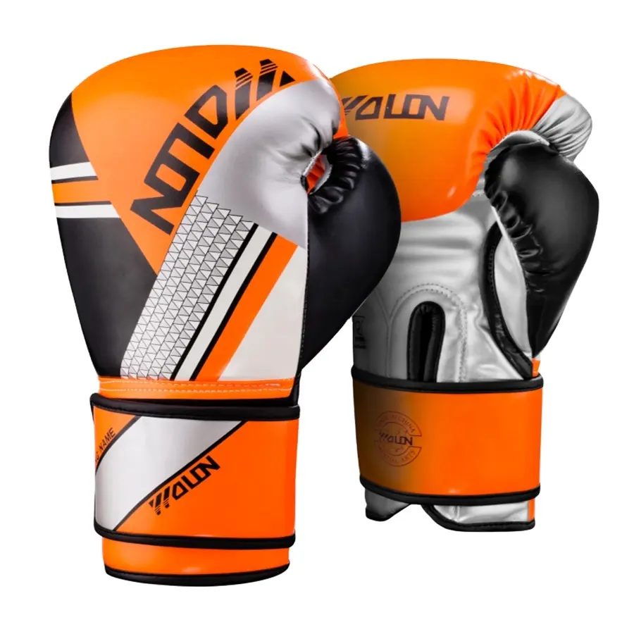 Wolon 2022 MMA Kick yeni varış aqua üretici en iyi özel jel baskılı twins pu spor Muay thai müsabakaların boks eğitmen eldiven