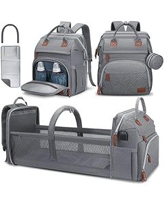 Muestra Gratuita, Bolso de Pañales Multiusos Personalizado de Alta Calidad, Fabricado en Cuero Vegano, para Mamá y Bebé, Mochila, Bolso Cambiador - Product Image 4
