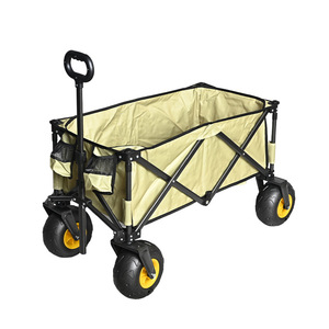 Chariot de plage gonflable pliable à roues, portable, pour pique-nique, camping, livraison, chariot de camping-car - Product Image 1