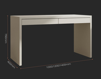 Bureau de salon modulaire avec tiroir, ensemble table et chaise de bureau en bois, bureau informatique écologique et sain, montage facile, design moderne