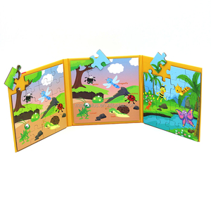 Rompecabezas Magnético Plegable de 3 Partes, Educativo, de 50 Piezas, con Diseño de Mariposas, para Niños de 2 a 13 Años, Unisex, Juguete de Papel - Product Image 3