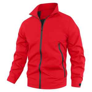 All'ingrosso cappotto con colletto rialzato da donna giacca da lavoro impermeabile antivento giacca da lavoro con logo personalizzato con cerniera giacca da uomo - Product Image 6