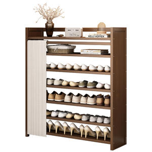 Meuble de rangement pour chaussures en bois pliable multi-niveaux simple pour la maison - Product Image 5