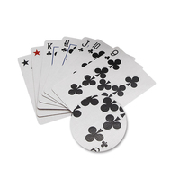 Jeu de 12 cartes à jouer en papier avec logo personnalisé imprimé publicitaire Poker Klondike Solitaire Gin Rummy promotionnel