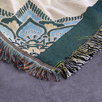 Tendance du moment : Couverture de canapé décorative moderne, écologique, tissée à motif floral, réversible, jacquard, multi-usages, pour toutes les saisons