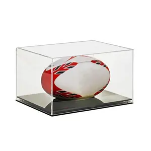 亚克力橄榄球展示盒棒球展示盒Lucite橄榄球展示盒球收集盒