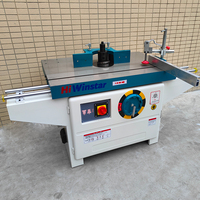 Machine de fraisage et de profilage à broche verticale pour le travail du bois, avec alimentation automatique, table coulissante et moteur de 5,5 kW
