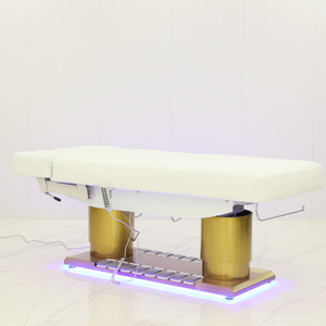 <span class=keywords><strong>Lit</strong></span> de massage électrique motorisé - Norme européenne, base dorée, éclairage LED, <span class=keywords><strong>lit</strong></span> de spa chauffant pour salon - Product Image 6