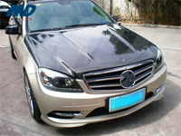 Capot en fibre de carbone de style AMG pour MERCEDES BENZ Classe C W204 C180 C200 C260 C300 2008-2010