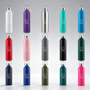 Wholesale Insulated Stainless Steel Water <b>Bottle</b> Wide Mouth Sport Flask 350 500 600 750 1000ml Custom Logo Independent White <b>Box</b> - Product Image 1