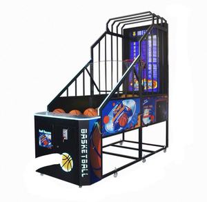 Macchina da gioco arcade di basket in metallo a gettoni, commerciale, con display LCD per il punteggio e il ranking, luci LED, garanzia 1 anno - Product Image 2