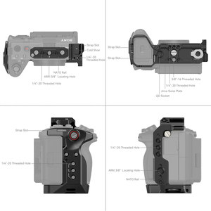 Cage de protection en alliage d'aluminium exclusif pour <span class=keywords><strong>FUJIFILM</strong></span> X100VI avec bouton de déclenchement au design rétro et cache-griffe porte-accessoire – Modèle 4557 - Product Image 2
