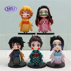 Figurines d'anime en PVC de haute qualité, 5 pièces, 10 cm, Kamado Nezuko, Kochou <span class=keywords><strong>Shinobu</strong></span>, pour machine de jeu Gashapon - Product Image 2