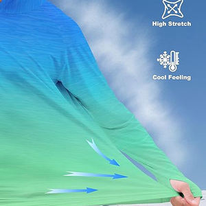 Nuevo diseño UPF 50 impermeable que absorbe la humedad de los hombres de manga larga de malla ventilada máscara con capucha estiramiento de fibra de bambú camisas de pesca - Product Image 3