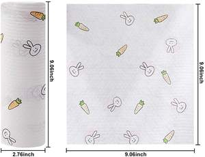 आलसी चीर सूखे और गीले घरेलू सफाई रसोई घर की आपूर्ति डिस्पोजेबल पकवान कपड़ा 30% पीपी + 70% लुगदी सामग्री - Product Image 4