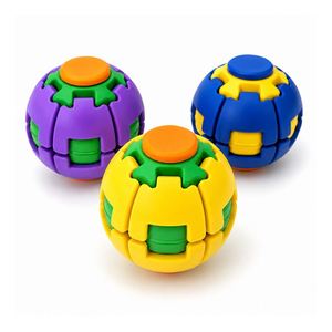 Novedoso Spinner de Botón con Bola de Plástico para Aliviar el Estrés, Esfera Antiestrés, Entretenimiento para Viajes, Set de Premios para Fiestas, Distribuidor - Product Image 1