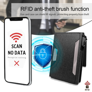 Cartera de Tarjetas con Bloqueo RFID para Hombre de Cuero con Personalización de Logo Grabado a Láser - Product Image 2