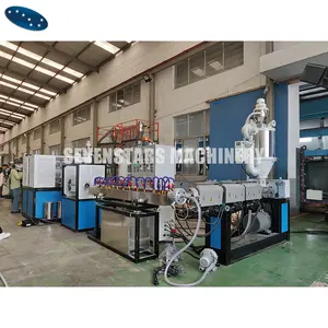 3 layer Plastic fiber soft reinforced pipe extruder machine Rubber Water garden hose production line