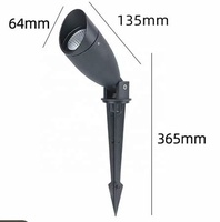 Éclairage extérieur à piquet de sol IP66, boîtier en aluminium, angle réglable, lumière vers le haut et vers le bas, spot LED 7W, lumière à piquet de jardin