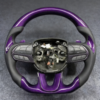 Auto-Lenkrad-Upgrade aus Kohlefaser & Leder im Sportstil, 50mm Griff für Dodge Charger Challenger Durango SRT 2014-2023