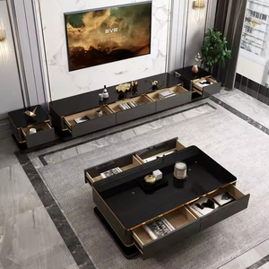 Mobile TV Moderno di Lusso Ispirato all'Art Déco, Unità TV Estensibile per Soggiorno, Ufficio o Ingresso - Product Image 1