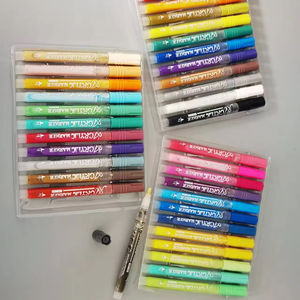 Crayons marqueurs de peinture à paillettes acryliques <span class=keywords><strong>pour</strong></span> scrapbooking et bricolage peinture rupestre stylos à colorier et marqueurs, marqueurs à paillettes - Product Image 1