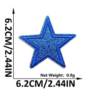 แผ่นปะติดรูปดาววิบวับ <span class=keywords><strong>3</strong></span> ขนาด หลากสีสัน สำหรับซ่อมแซมเสื้อผ้า งานฝีมือ DIY ตกแต่งกางเกง ชุดเดรส หมวก - Product Image 5