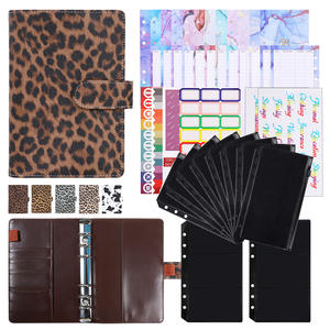 Eopard-extured eafter 6 ings 6 uudBinder oney rganizer Lanner oose-EAF torage ook con cenizas nvelopes - Product Image 2