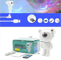 Projecteur LED Aurora Astronaut, lumière de nébuleuse, ciel étoilé, lumière de lune, haut-parleur RGB pour la décoration de la chambre à coucher/du home cinéma/des fêtes