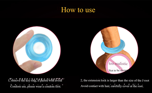 सिलिकॉन पुनः प्रयोज्य लिंग रिंग वयस्क खिलौने मुर्गा रिंग आस्तीन एक्सटेंशन कंडोम के साथ एक्सटेंशन कंडोम - Product Image 6