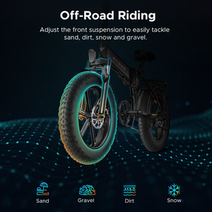 Bicicleta Eléctrica EP-2 Pro de 250W y 20 Pulgadas, Versión EU, 48V13A, 25km/h, Neumáticos Anchos para Montaña, Personalizable con Logotipo, Lista para Enviar - Product Image 6