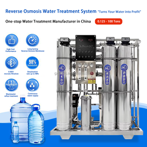 Sistema de Filtração de Água por Osmose Reversa de Alta Qualidade PLC 500L/Hora Purificador de Água Pura Planta de Tratamento de Água 1 Ano - Product Image 2