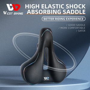Sella per Bicicletta WEST BIKING in Spugna Altamente Elastica, Comoda per Bici da Strada e Mountain Bike, Design Cavo per Ciclismo - Product Image 2