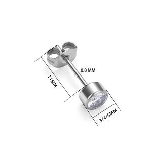 Venta al por mayor ASTM G23 titanio circón incrustaciones caracola hélice pendiente con bisagras Clicker Trangus nariz anillo mujeres Piercing joyería - Product Image 3
