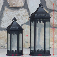 Lanterne d'extérieure en fer forgé style européen, lanterne ajourée Vintage pour décoration de mariage, offre spéciale,