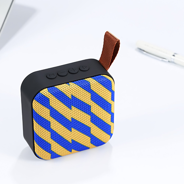 Factory Wholesale T5 Fabric Mini Square Shape Stereo Portable 3W Wireless BT Speaker