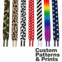 Lacets élastiques personnalisés de haute qualité avec logo imprimé, lacets plats tissés pour baskets et chaussures de course, design éclatant, vente en gros, OEM ODM