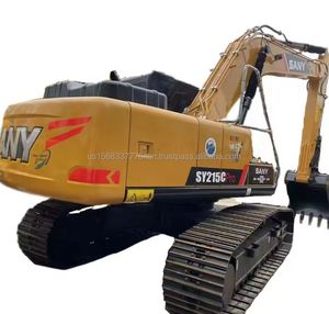 รถขุด Sany SY215C ปี 2023 มือสอง น้ำหนัก 21 ตัน ใช้งานน้อย รถขุดตีนตะขาบ Sany215 เครื่องยนต์สำหรับปั๊ม SANY SY215C บุ้งกี๋ขนาด 1.2 เมตร - Product Image 1