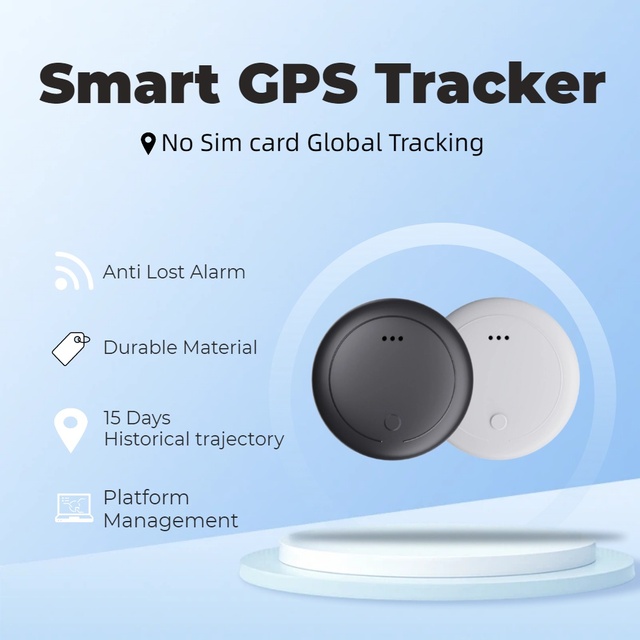 32*9mm Lanyard Portable Historical Trajectory No Sim Card Batch Management Sub Account Platform Tracking IPX6 Air Tag Tracker