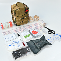Kit de Supervivencia Táctico de Primeros Auxilios, Bolsa Molle de Emergencia para Exteriores, Organizador de Herramientas Médicas, Ligero y Duradero