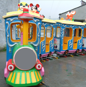 Pista de fábrica, tren <span class=keywords><strong>Tomas</strong></span>, instalaciones de entretenimiento, parque de atracciones, área escénica cuadrada, Tren Eléctrico turístico de pasajeros grande - Product Image 2