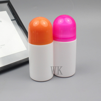 Flacon de parfum à bille vide en plastique rechargeable pour huiles essentielles, déodorants, avec emballage