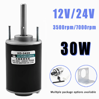 Moteur générateur miniature à aimant à haute vitesse PLC 3500/7000 tr/min DC12V/24V CW/CCW Vente en gros