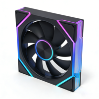 Ventilador de Caja ARGB WL-B120-05 de 120 mm con Espejo Infinito Lateral, Ventilador de Refrigeración para PC, PWM de 4 Pines, Silencioso, para Cajas de Ordenador