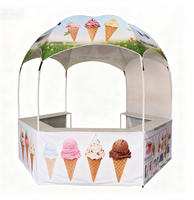 Tente dôme événementielle 3x3m, Tente dôme de table, Tente dôme de présentation, Tente de stand extérieur, Tente de chapiteau, Kiosque promotionnel hexagonal, Tente comptoir dôme à vendre