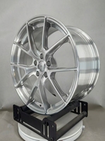 Jantes de voiture en alliage d'aluminium forgées monobloc argentées 19 20 pouces 5*112 5*120 5*130 pour BMW Porsche Corvette C8 Tuning