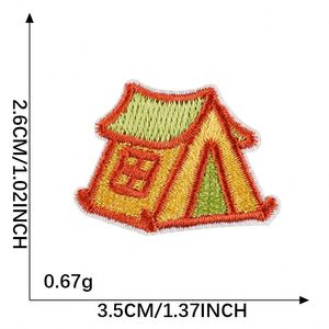 Mini Patch thermocollant style coréen avec motifs Wappen, Tente, Radio, Caméra, Palette, Maison pour chien, Arbre pour la décoration de vêtements, chaussures et chapeaux - Product Image 5