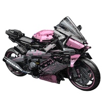 Ensemble de blocs de construction de moto HY 1:5, kit de modèle de course MOC compatible avec les briques Technic, jouet pour enfants et adultes, cadeau d'anniversaire