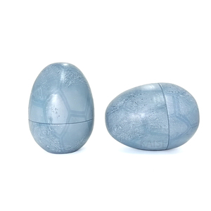 Custom Printing Diameter 115mm Egg Shape Tin Box For Easter Egg Child Gift Candy Packaging